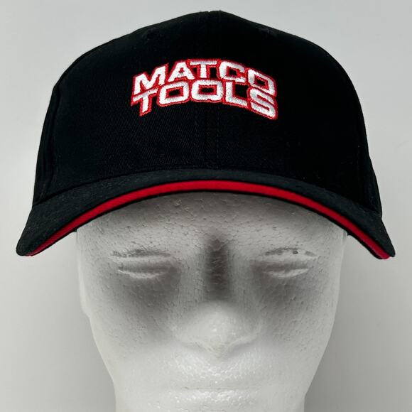 Matco Tools Hat Cap Mechanic Auto Repair Logo 6 Panel Strapback Black - Picture 2 of 12